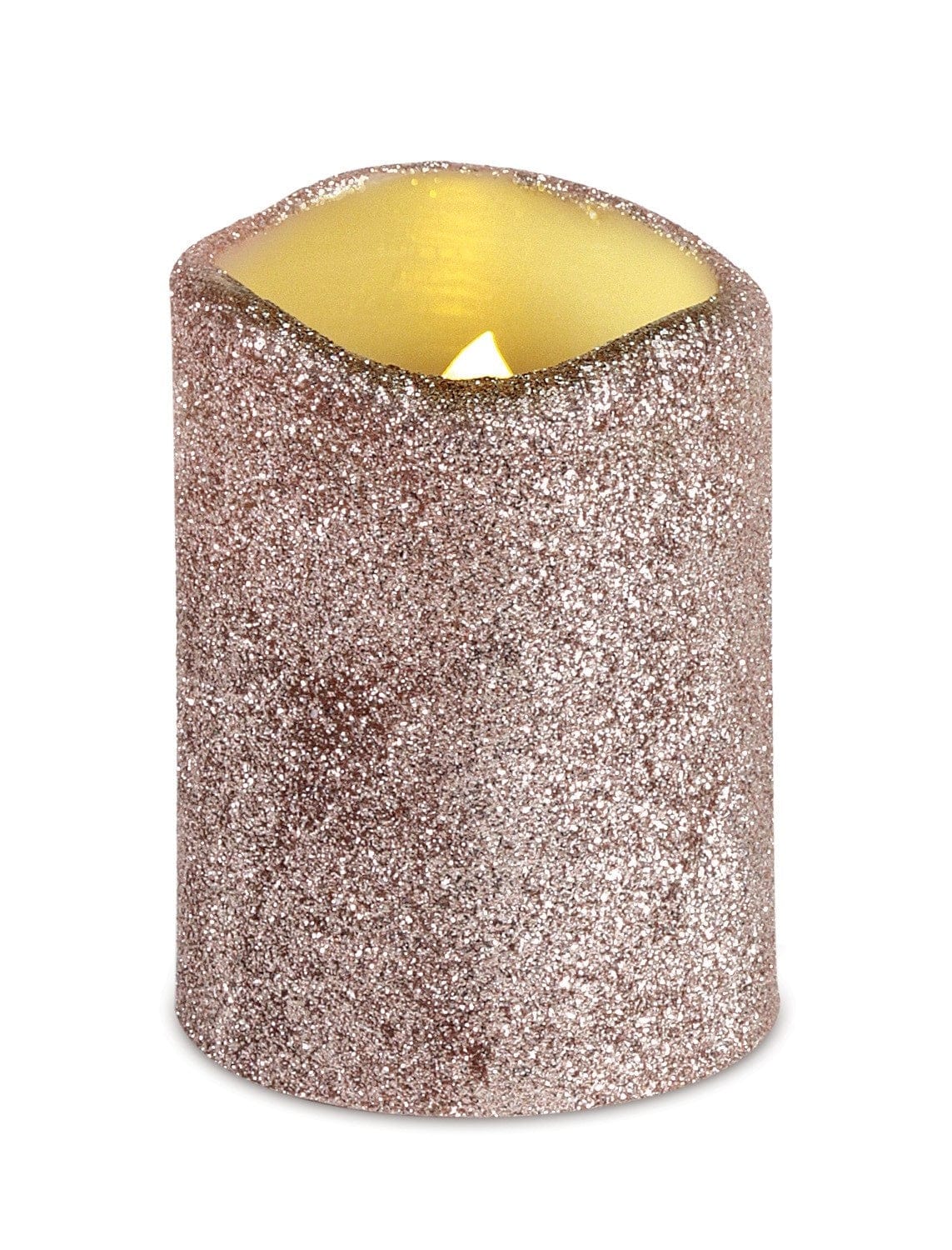 LED Melted Glitter Candle