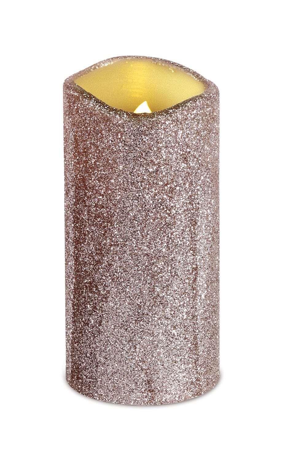 LED Melted Glitter Candle