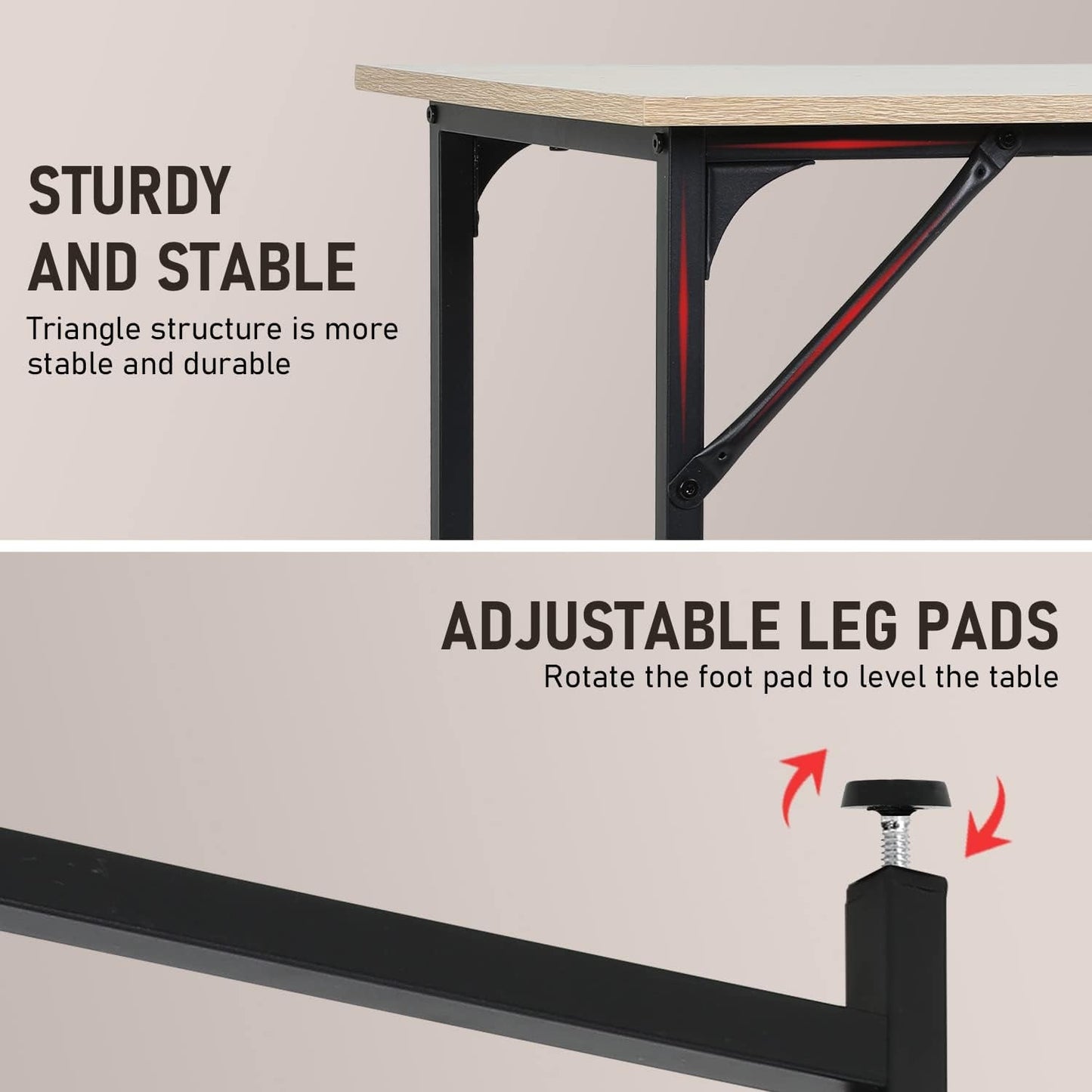 Modern 39 Inch Computer Desk for Home Office Use