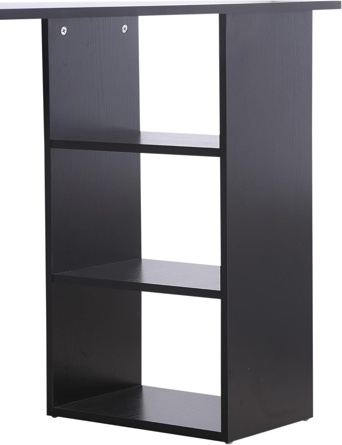 Modern 47 Inch Computer Desk With Storage Shelves
