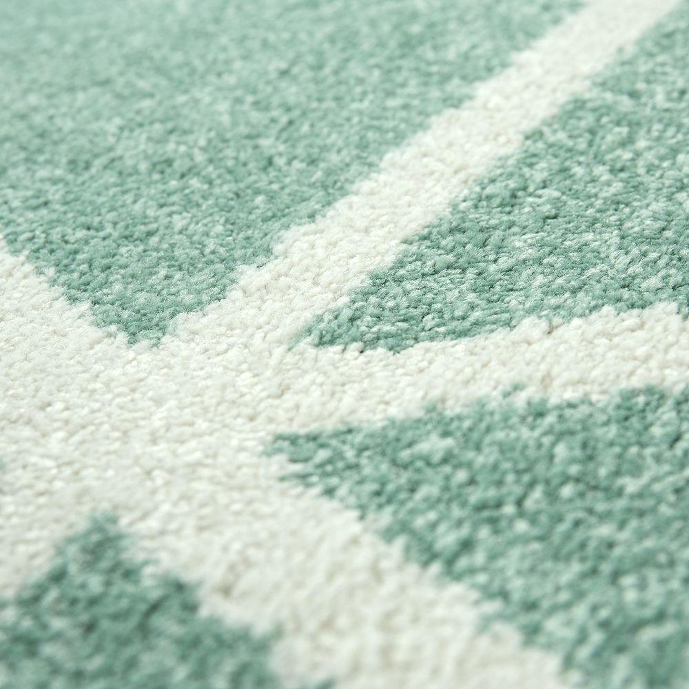 Modern Geometric Rug for Living-Room in Mint Green
