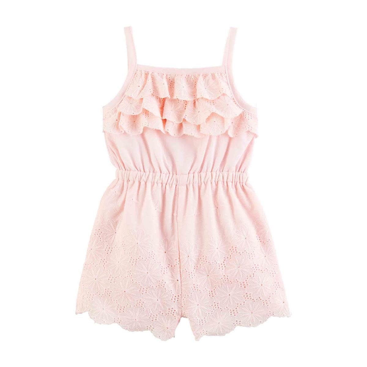 Mud Pie Pink Eyelet Romper