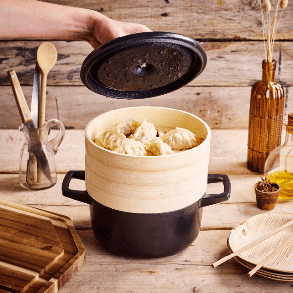 Nori Cocotte — 2.5 QT with Steamer Inserts
