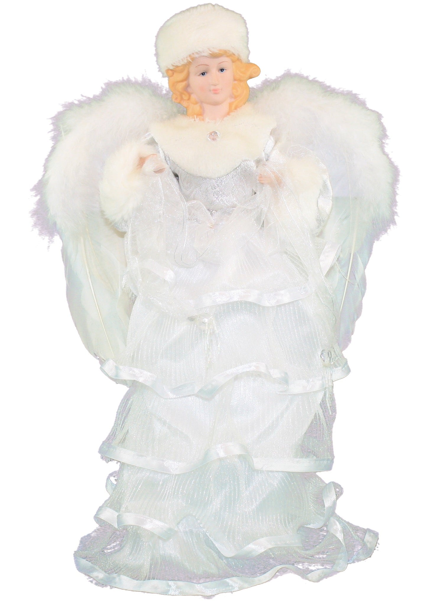 16 Inch Classic Feather Angel in White