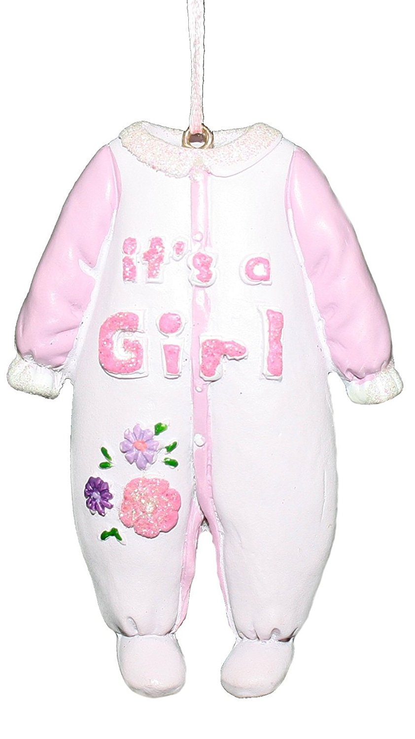 3.5 Inch Baby Rompers Hanging Ornament - Pink