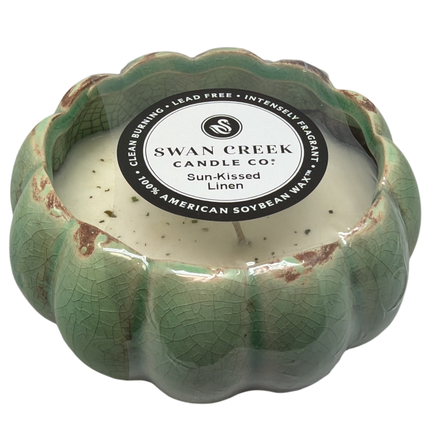 Small Petal Bowl Soy Candle - Sun-Kissed Linen