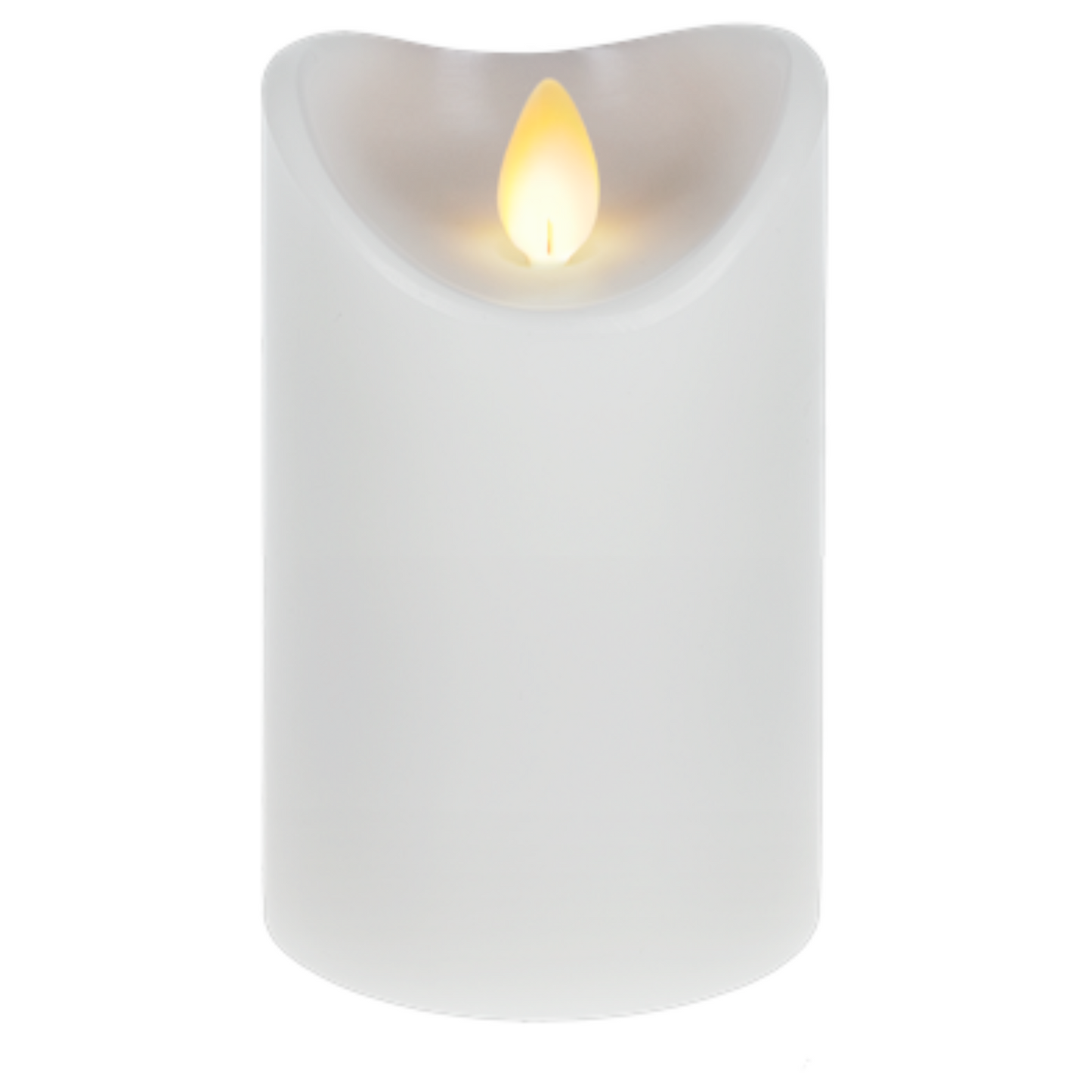 LED Wax 3x5 Pillar Candle - White