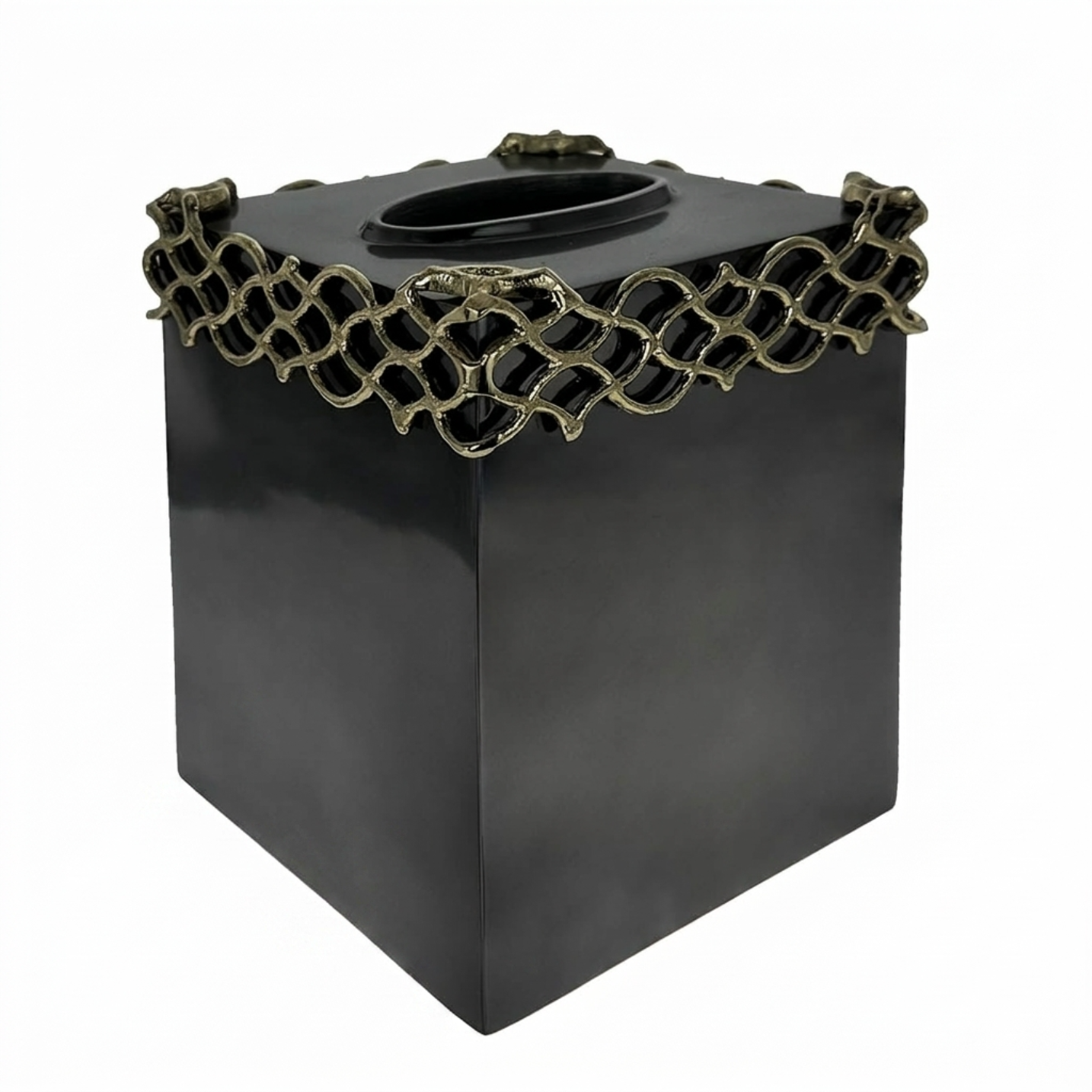 Tissue Box Cover – Elegant Aluminum Bath Tissue Holder With Corrosion Resistant Finish
