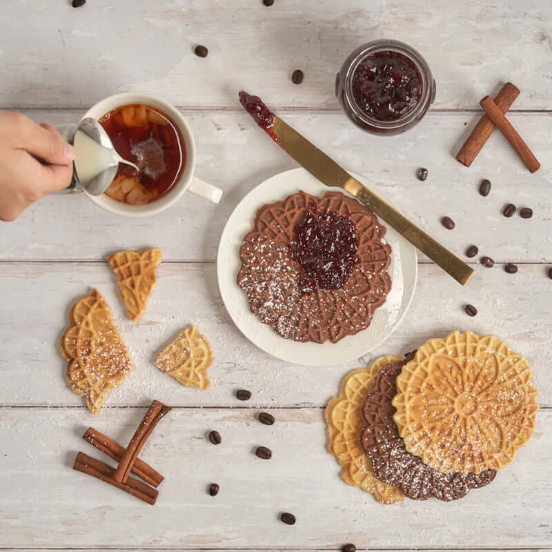 Pumpkin Pizzelles