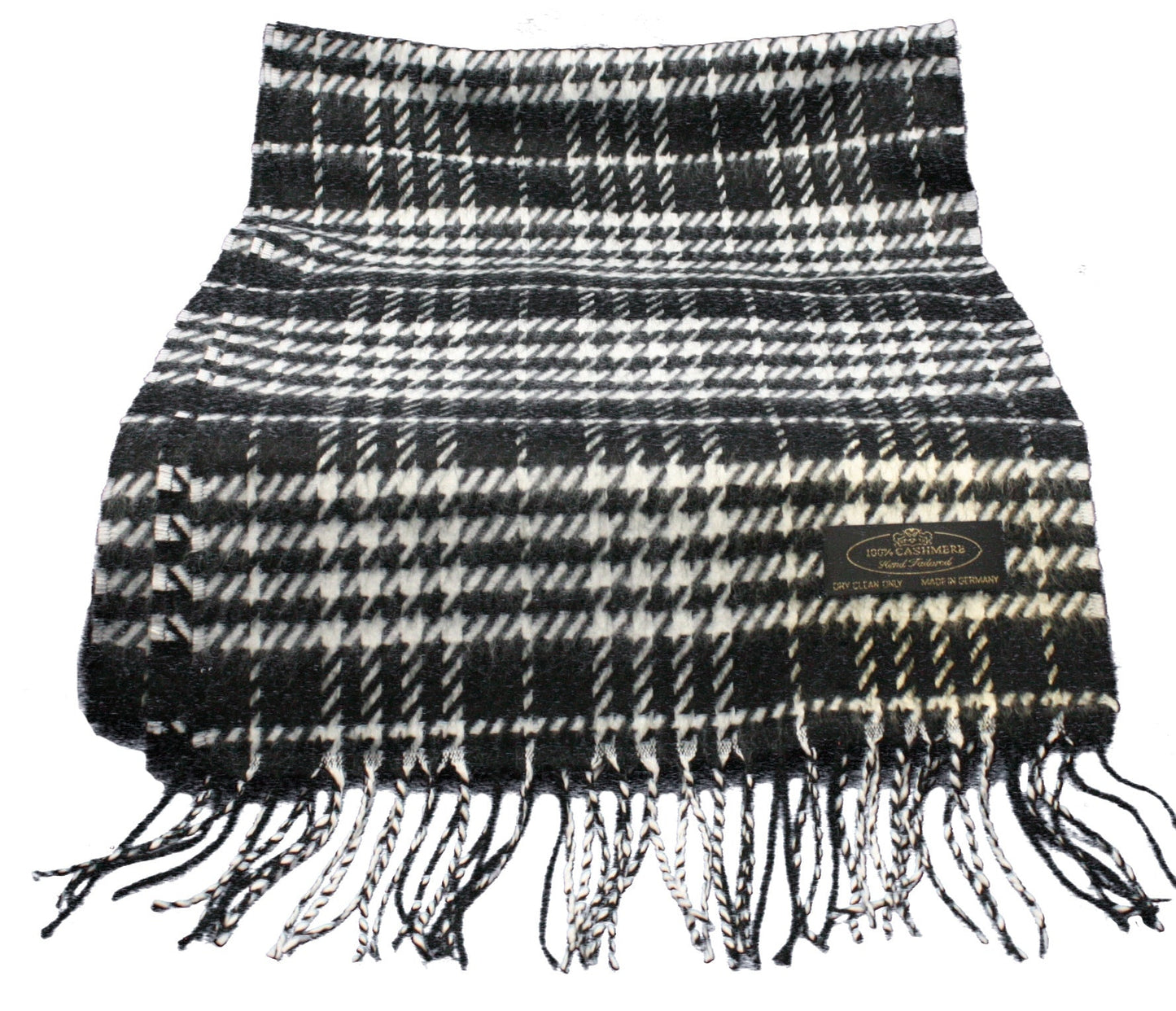 Black and White Cashmere Scarf