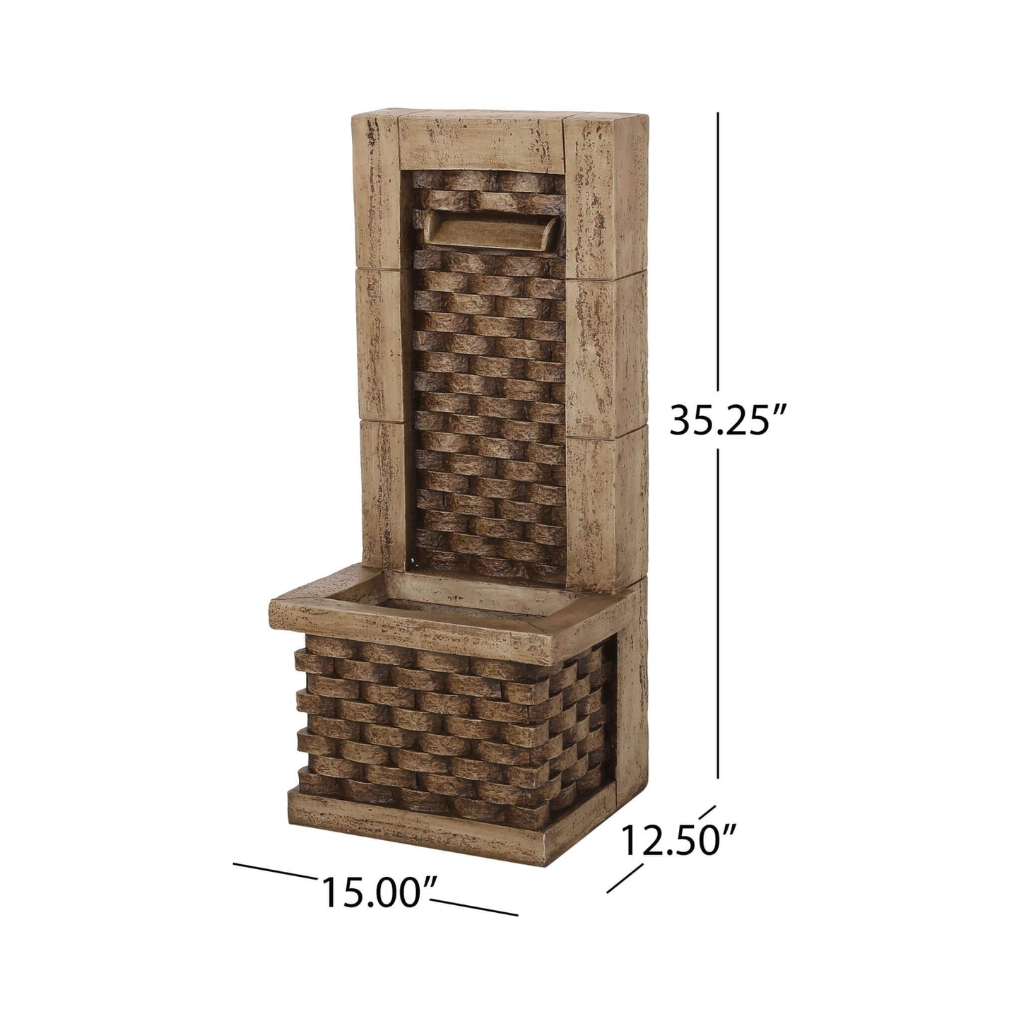 Premium 35 Inch Hand-Crafted Weather-Resistant Waterfall Fountain With LED Lights (SAK86757)