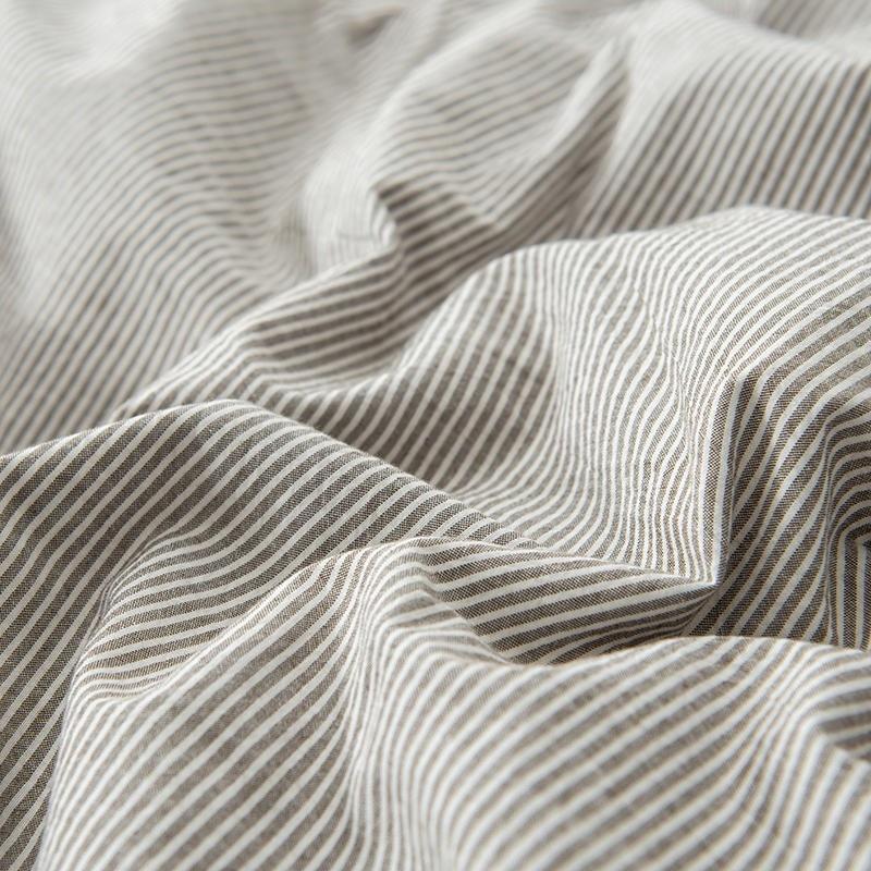 Olivia Stripe Ultra Soft Duvet Cover Set 100% Washed Cotton