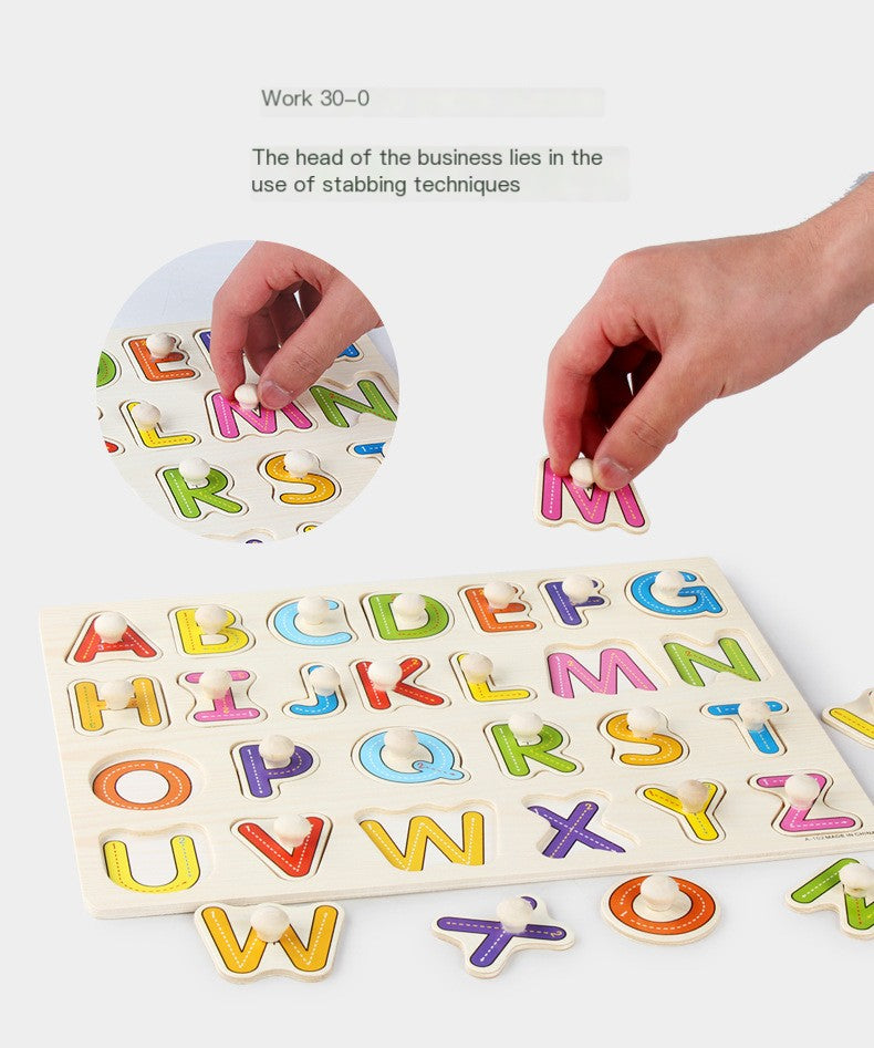 Montessori Pegged Wooden Puzzles