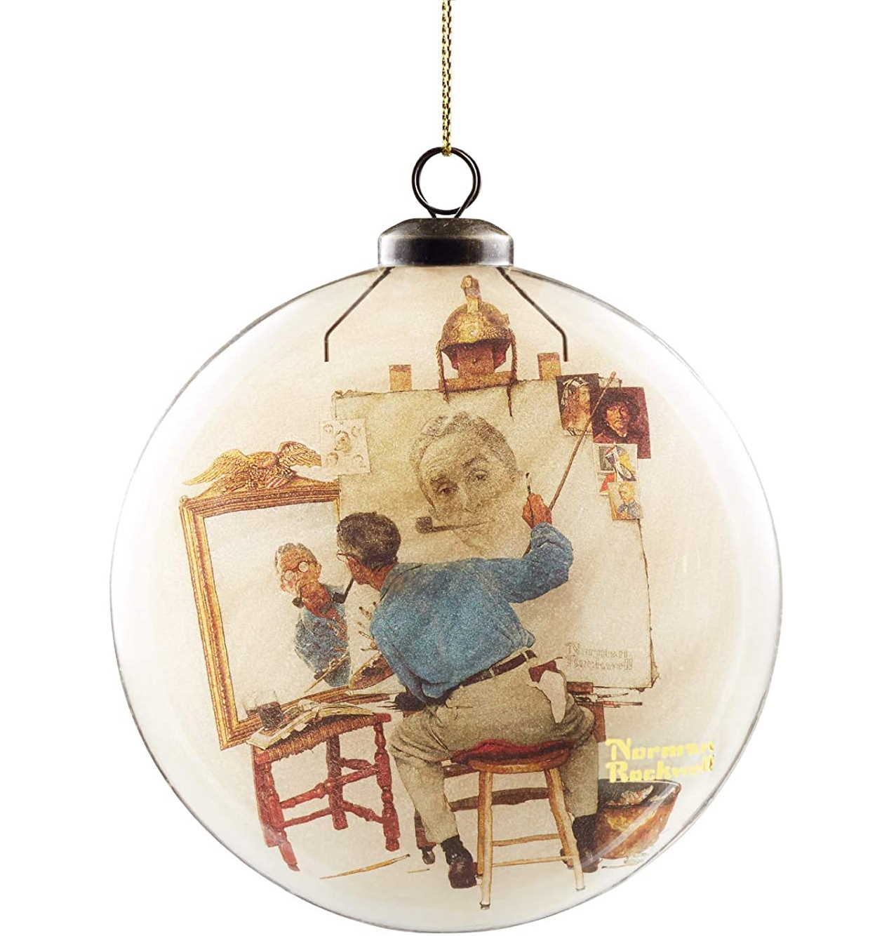 Norman Rockwell Saturday Evening Post Self Portait - Ornament