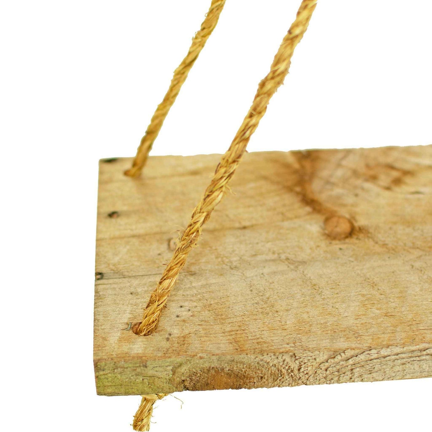 Rope Hanging Wood Shelf