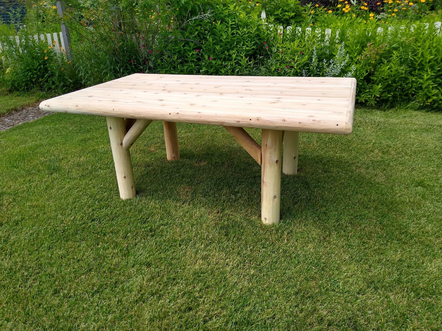 Rustic Outdoor Wooden Patio Table
