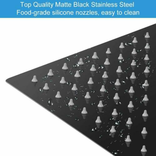 12inch 2 way Big arc Wall Mounted Matte Black Shower System with two function pressure balance Rough-in Valve Body and Trim