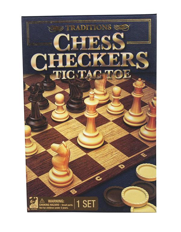 Traditions Chess, Checkers, and Tic Tac Toe