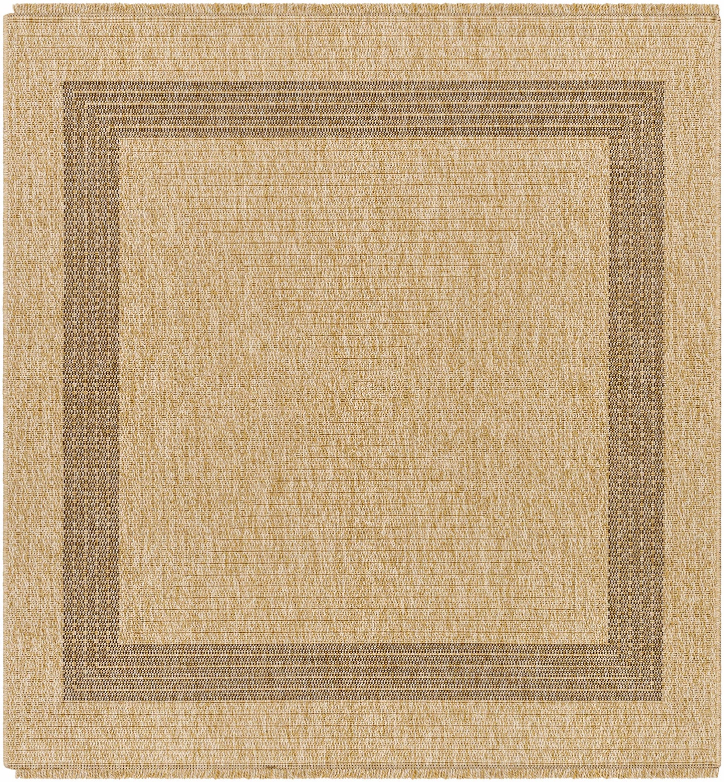 Andie Bordered Faux Jute Rug