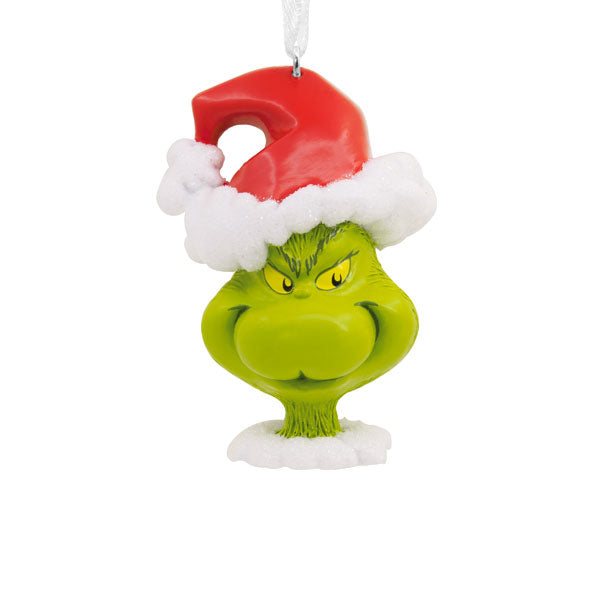 Dr. Seuss's How The Grinch Stole Christmas! Grinch in Santa Hat Christmas Ornament