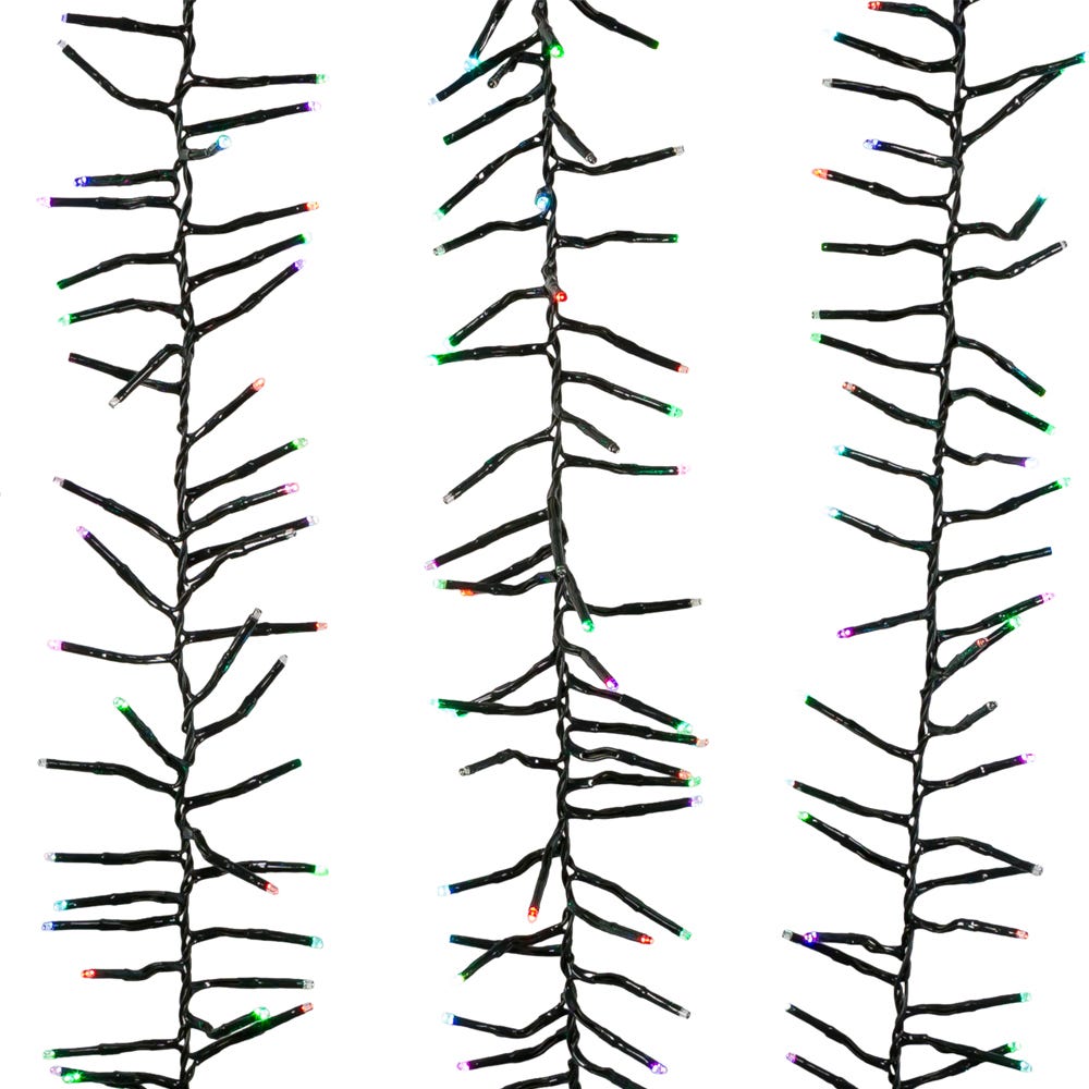 480-Light Fairy Twinkle LED Color Changing Connectable Cluster Garland