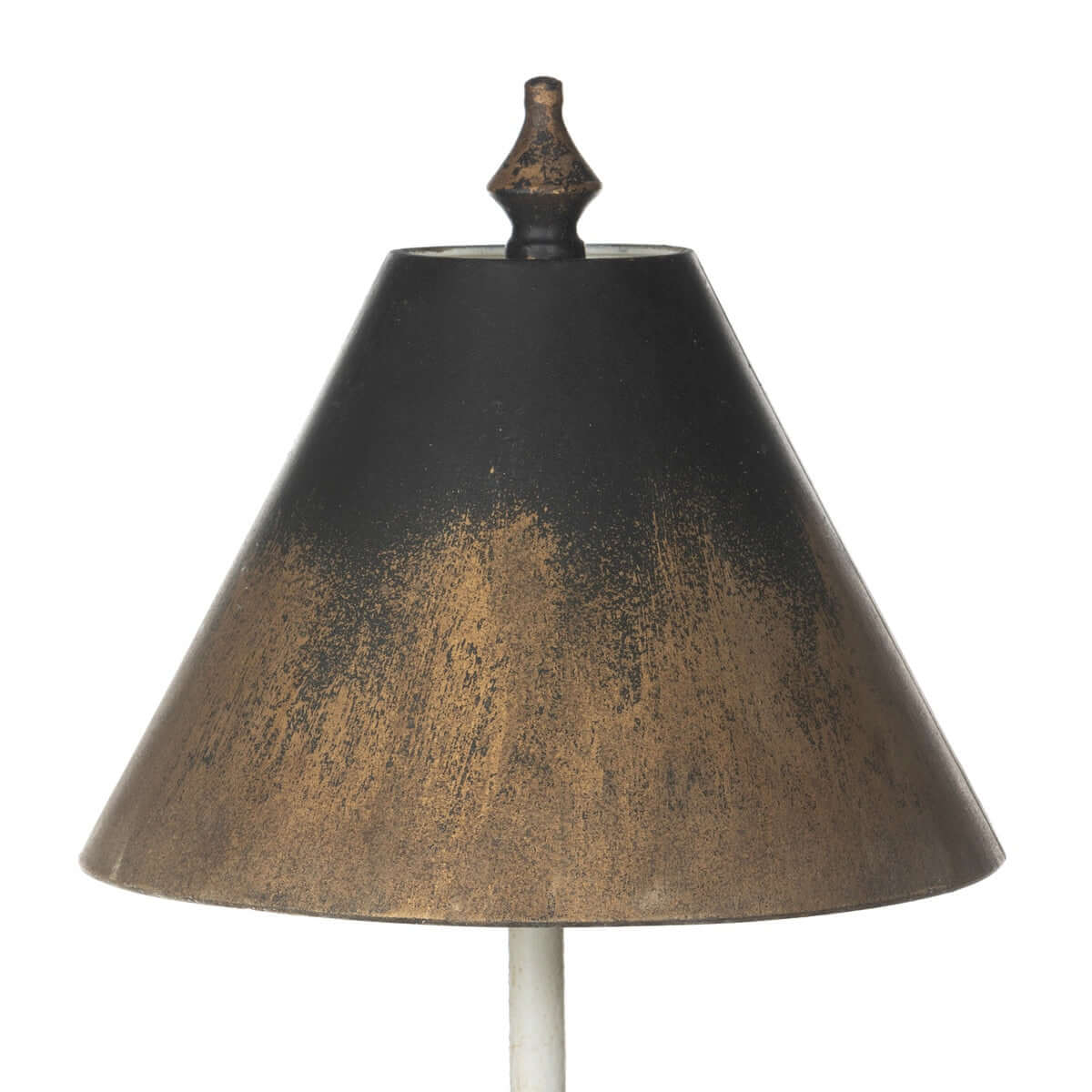 Tall Vintage Table Lamp with Black and Gold Shade