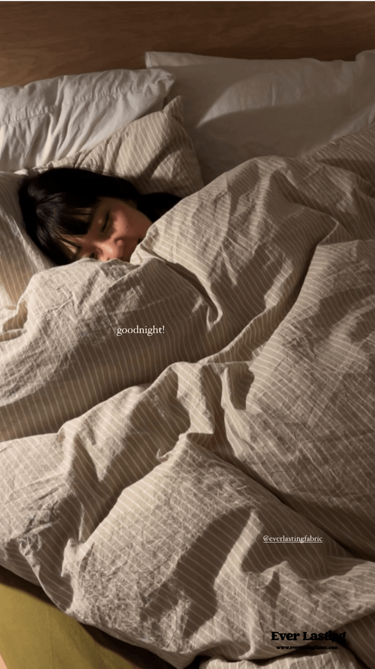 Thin Striped Duvet Cover / Red