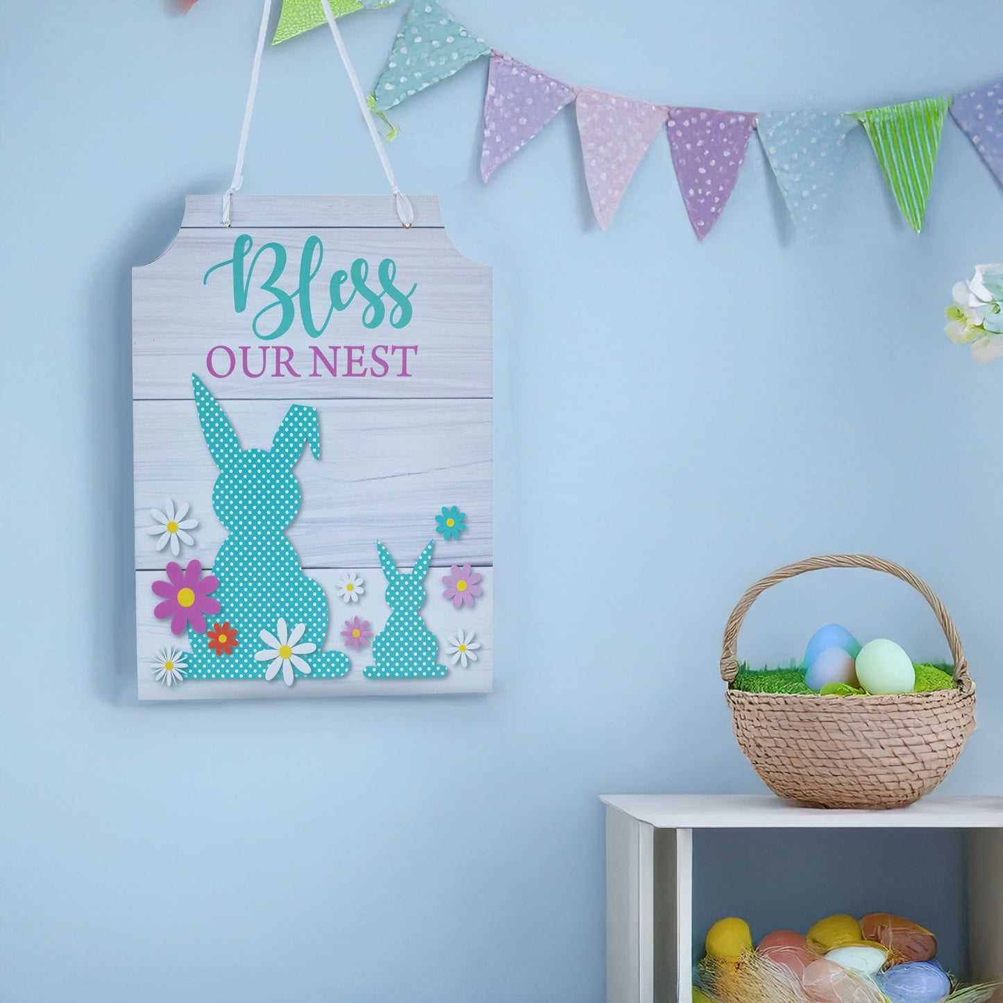 Bless Our Nest Spring Decorative Wall Sign