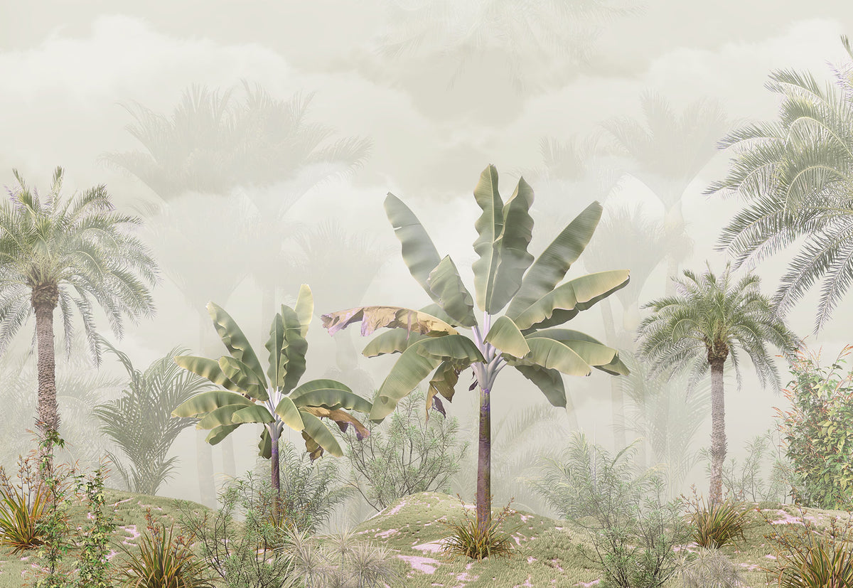 Tropical Rainforest Palm Trees Wall Mural