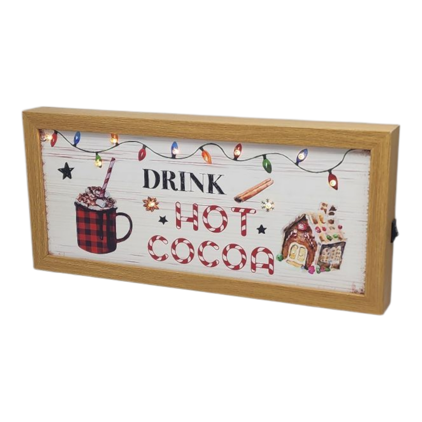 Drink Hot Cocoa Lighted Sign