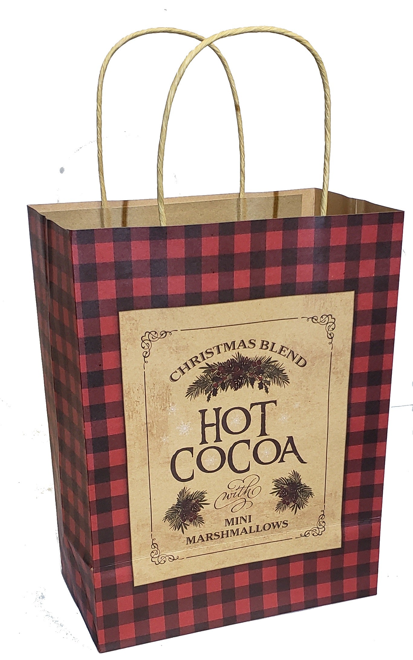 Medium Kraft Gift Bag - Hot Cocoa