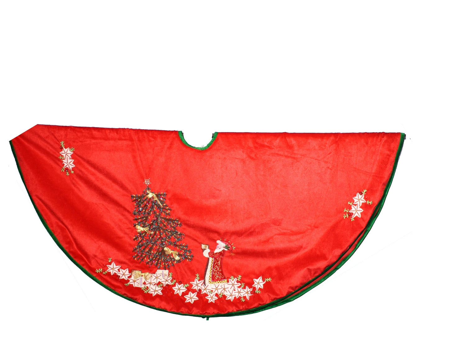 56 Inch Red Velvet Santa/Tree Treeskirt