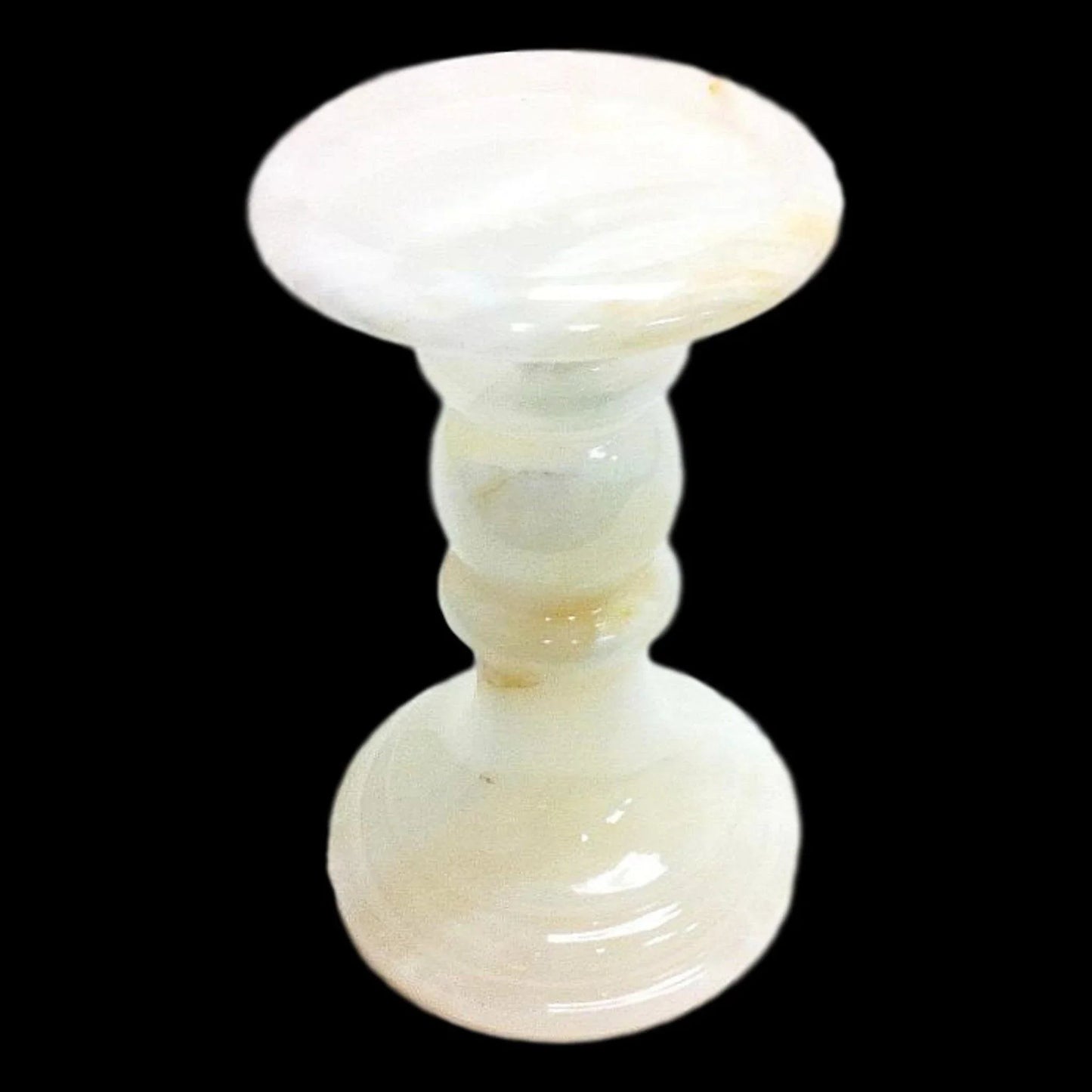 Unique Candle Holders | White Onyx 7-inch Candle Holder
