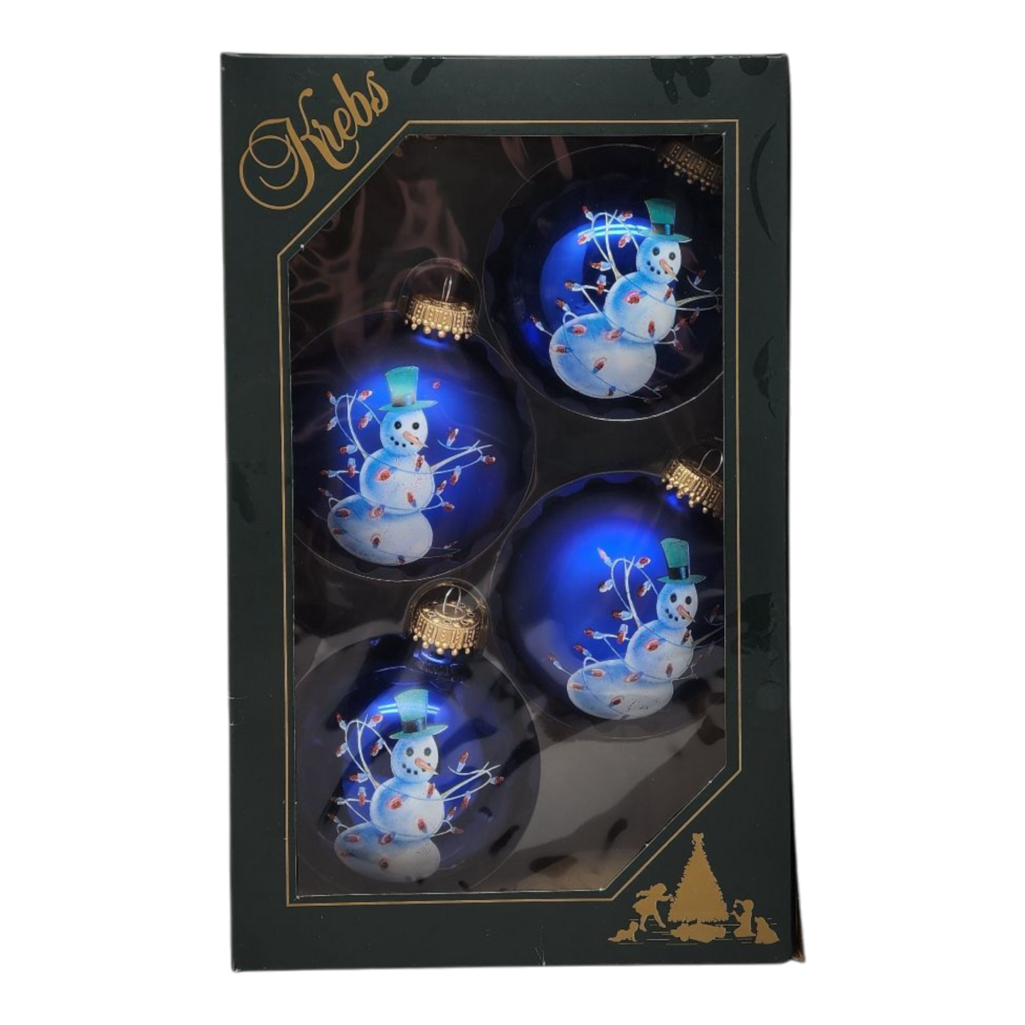 Krebs Value Glass Ball 4 pack - Frosty Friend