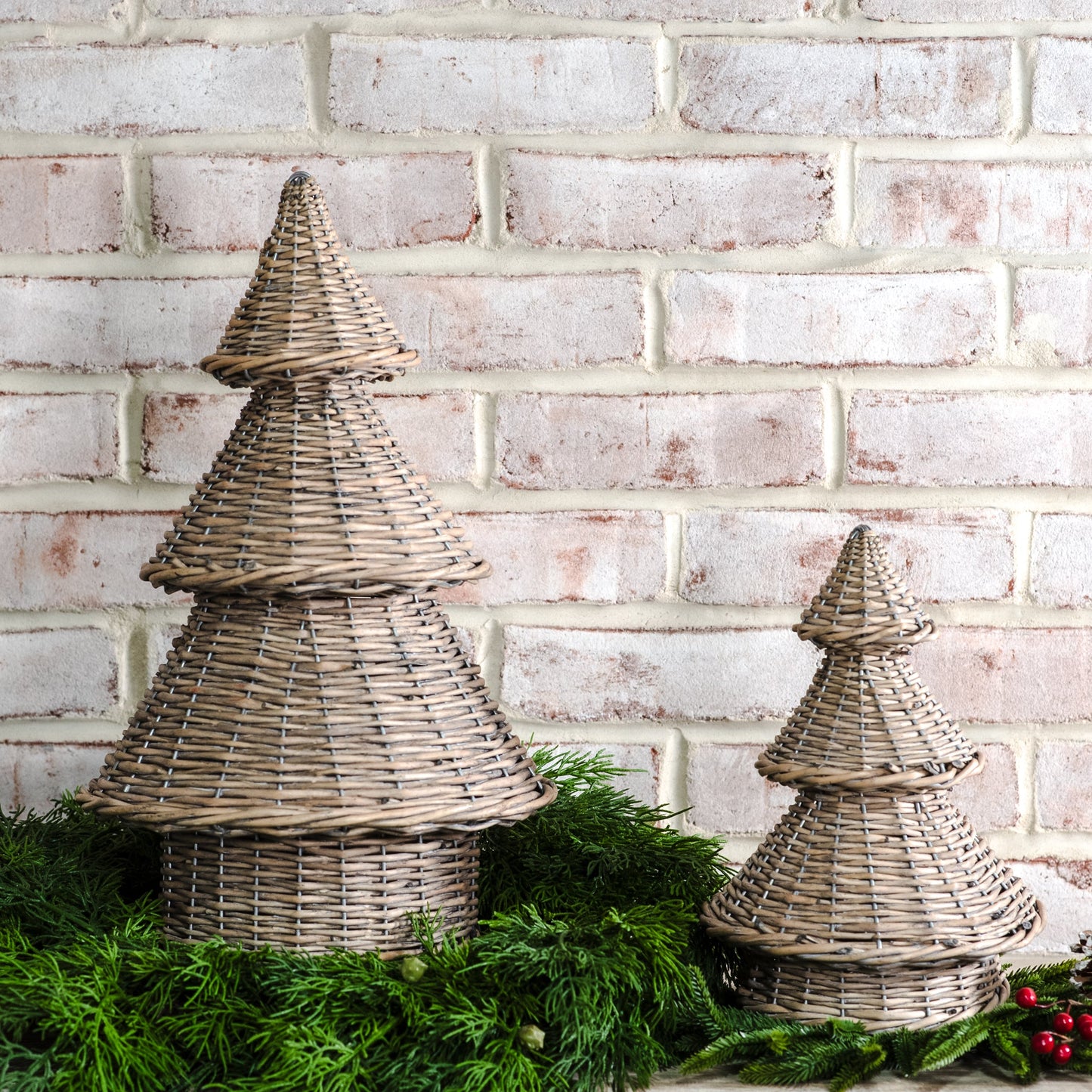 Handwoven Willow Christmas Trees | 2 Sizes