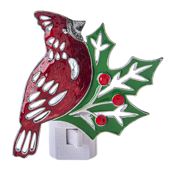 Cardinal & Holly Night Light