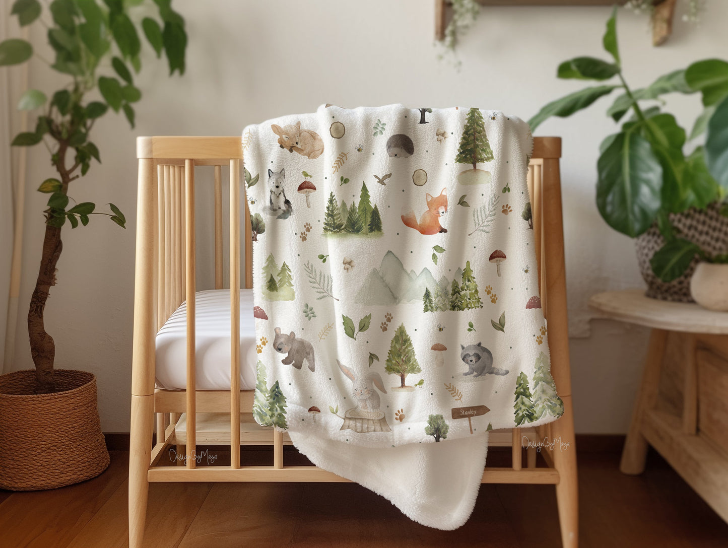 Baby Animals Farm - Vintage Baby Blanket