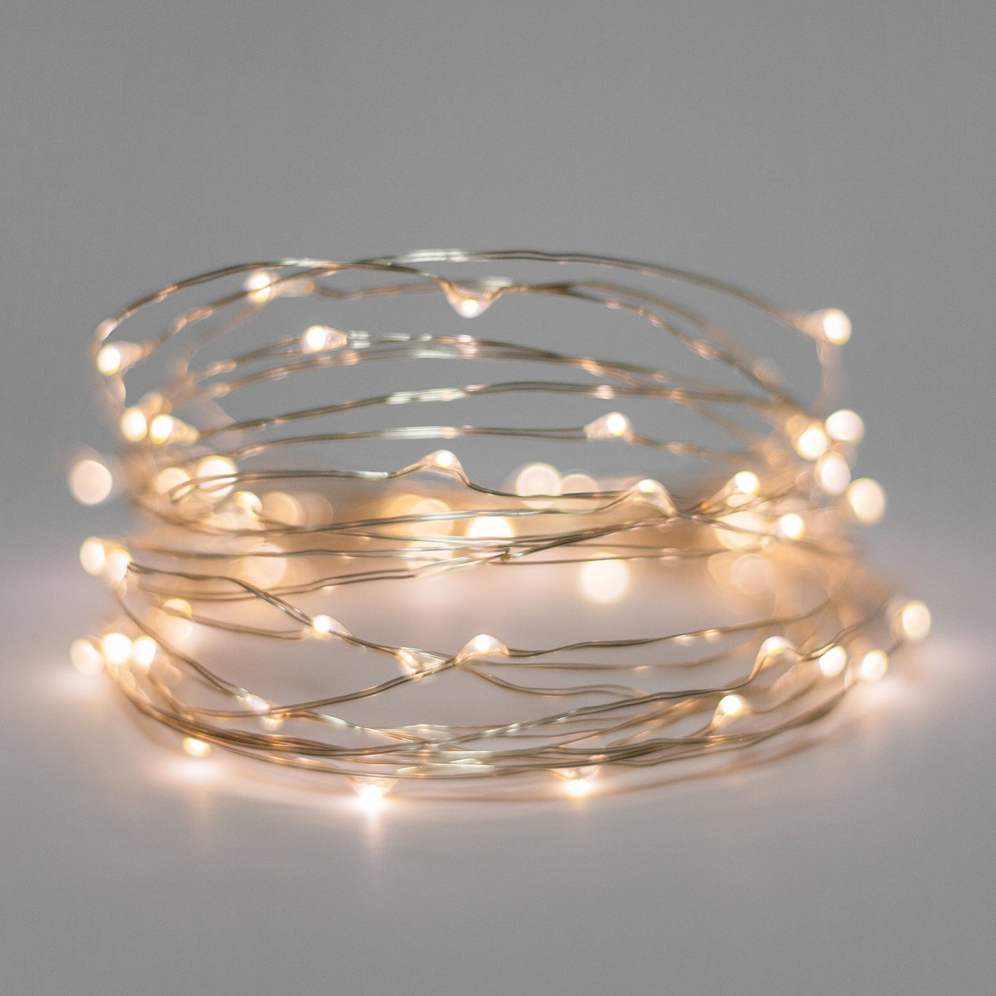 Silver Copper Fairy Lights with Timer
