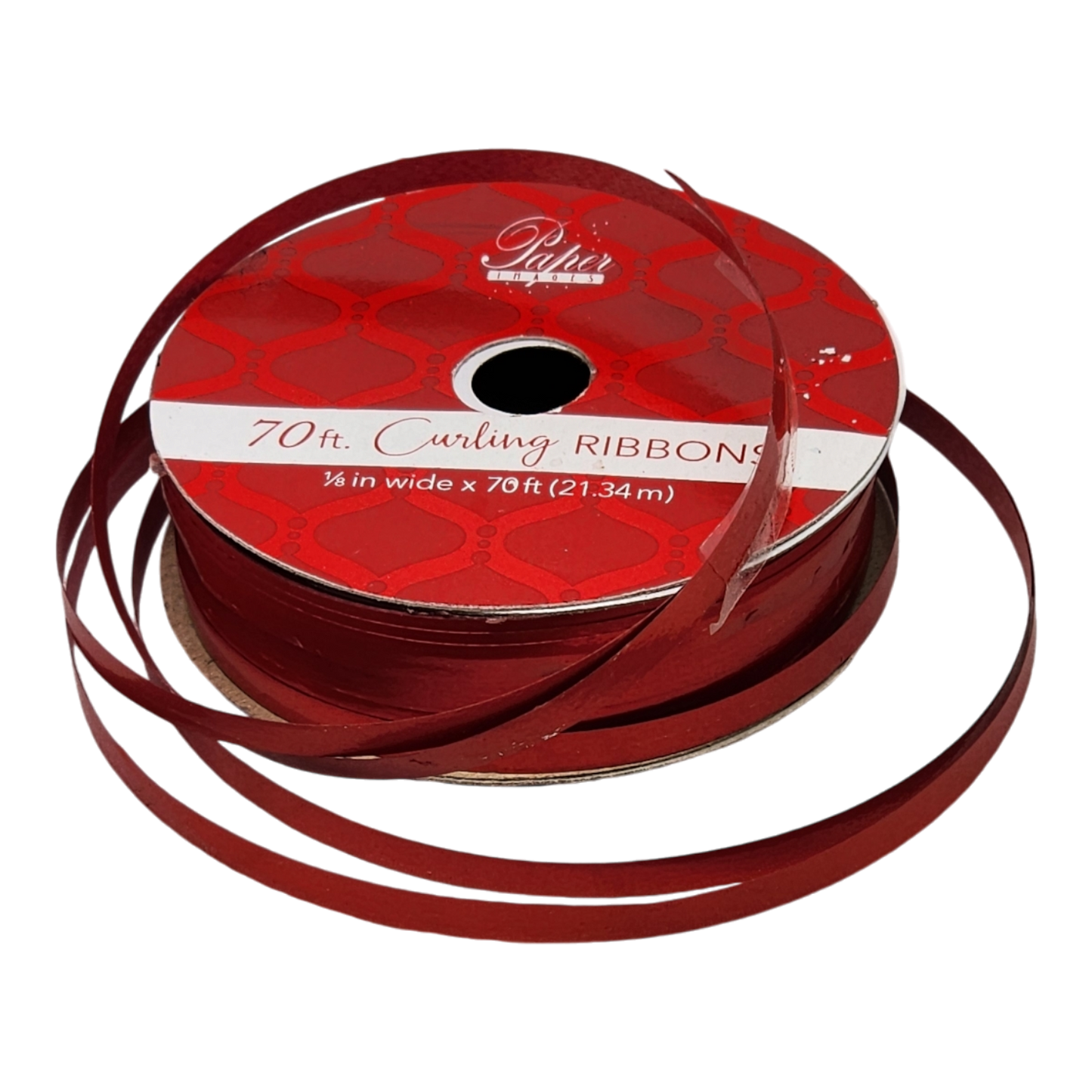 1/8 Inch Curling Ribbon - 70 Feet Long - Red