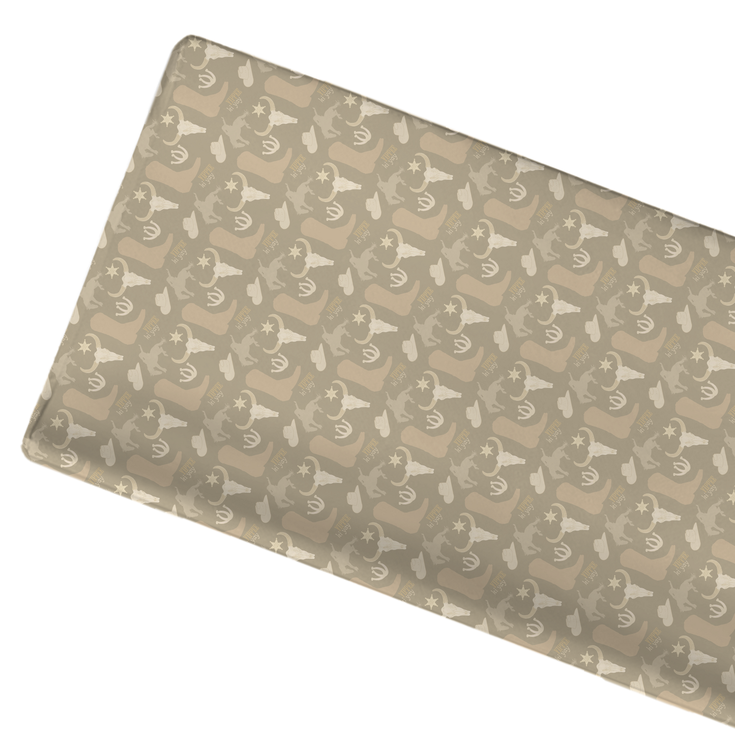 Jersey Knit Polyester Changing Pad Cover in Yippee Ki Yay