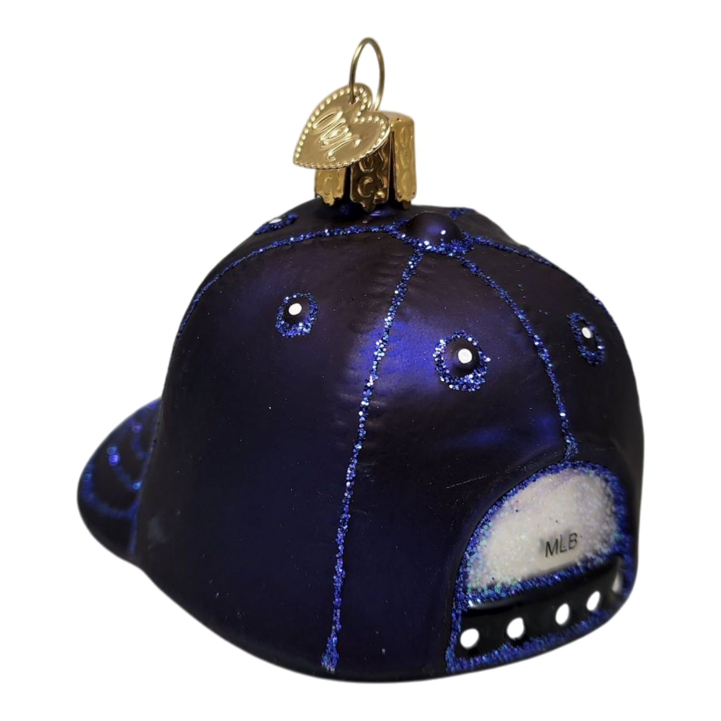 Boston Red Sox Baseball Cap Glass Ornament