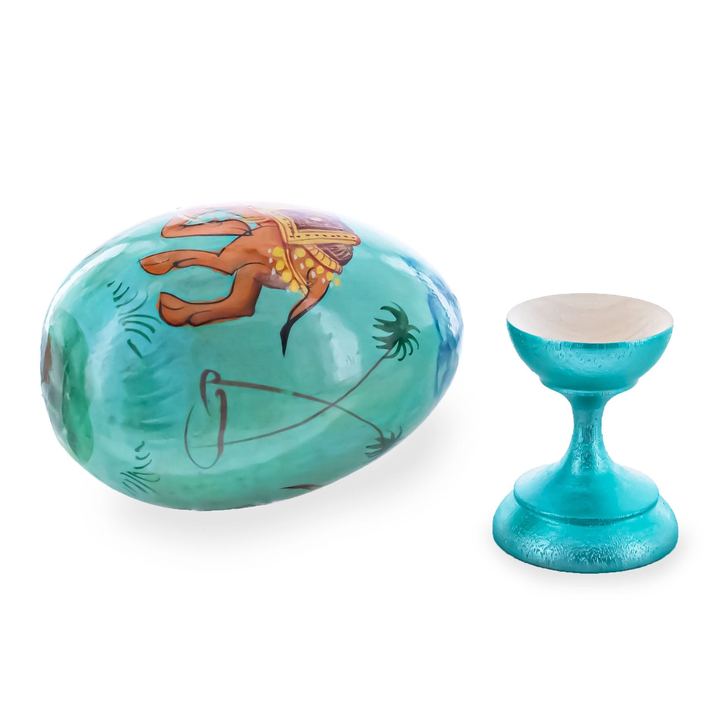 Royal Camel Wooden Easter Egg
