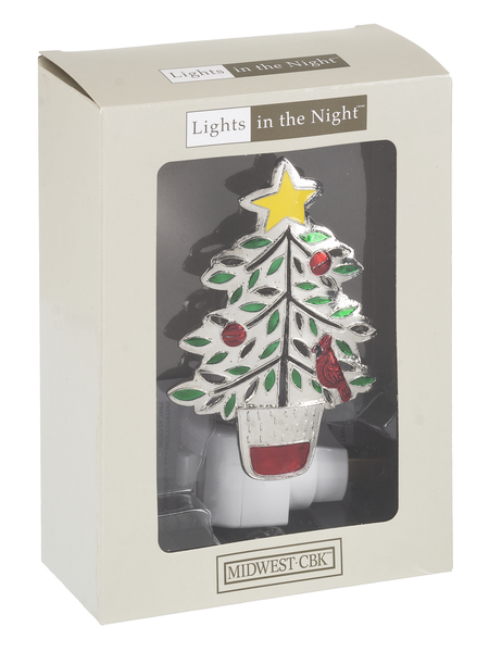 Christmas Tree with Cardinal Night Light