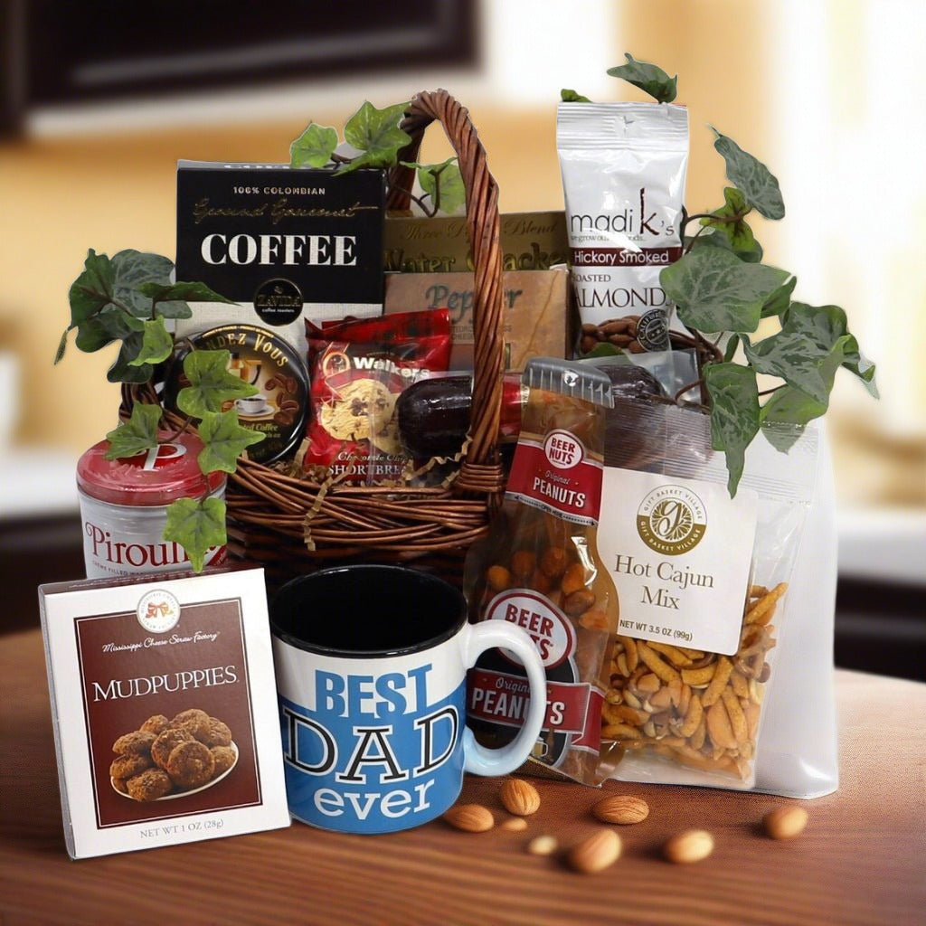 Father's Day Décor and Gifts featuring a unique grill press with 'DAD' design for perfect Father's Day gift.