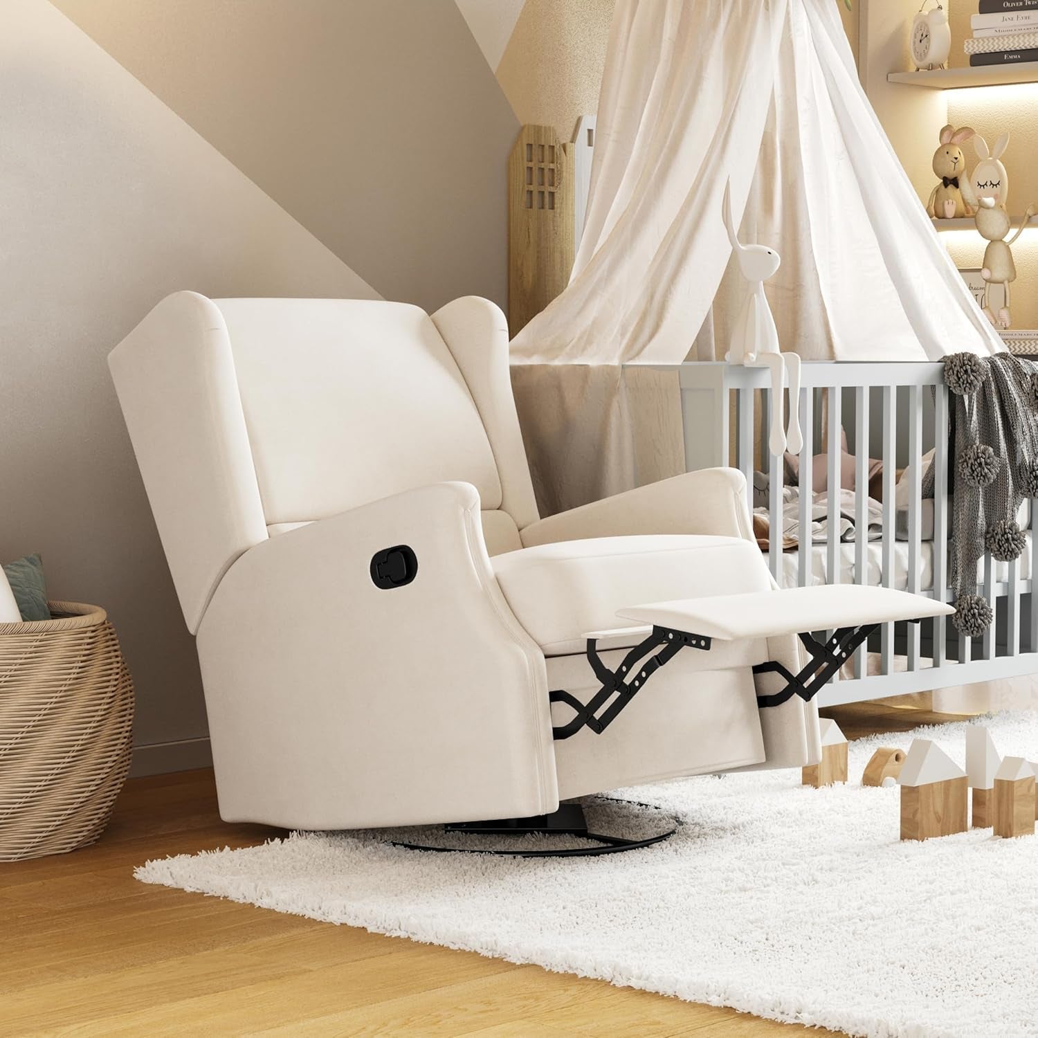Comfortable nursery chair designed for relaxing and feeding, part of the Nursery Chairs collection.