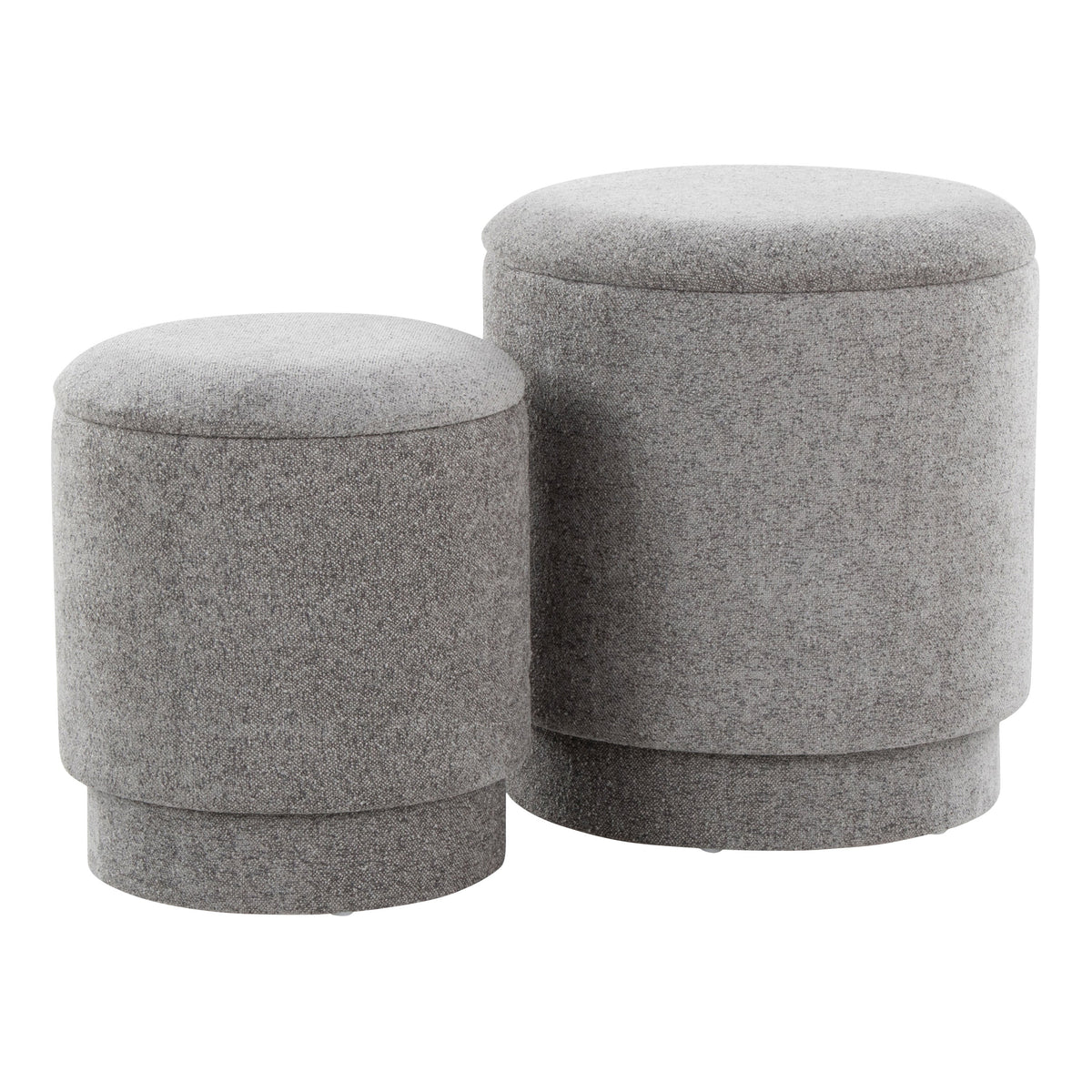 Upholstered Contemporary Ottoman Set