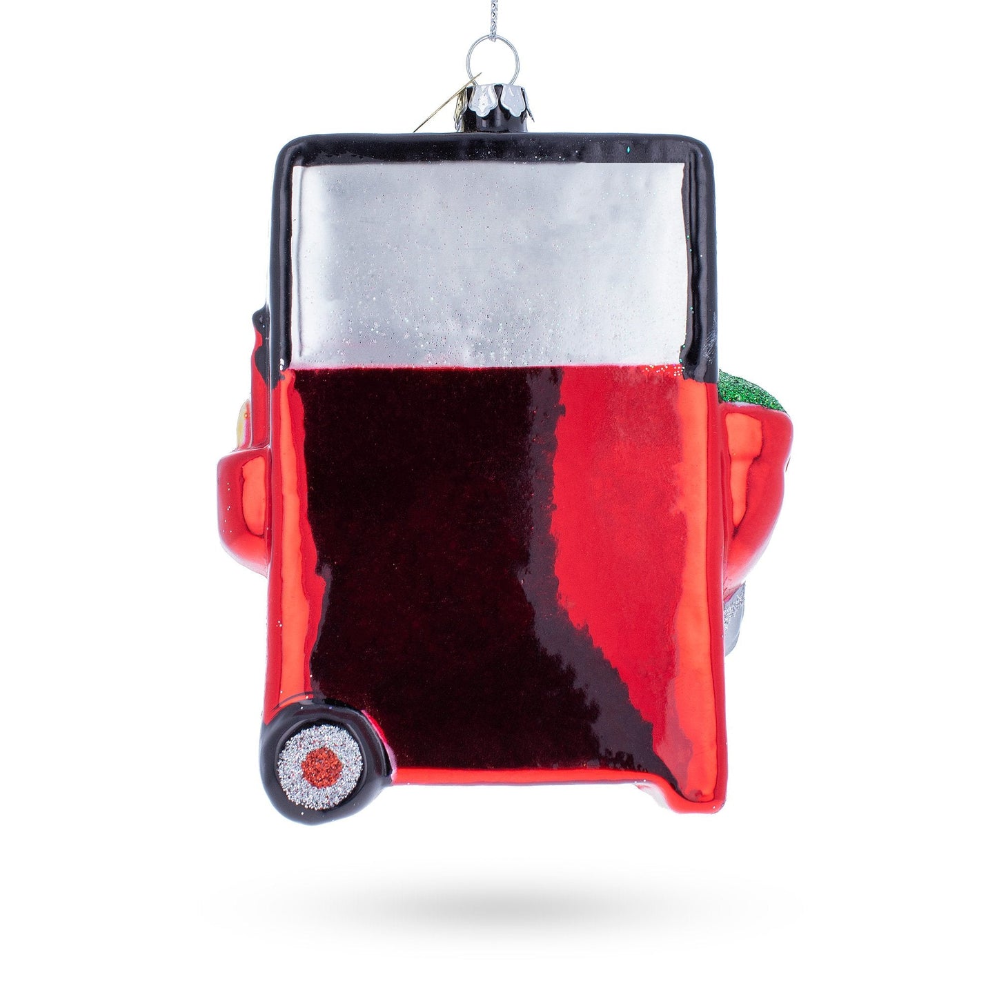 BBQ Grill Glass Christmas Ornament