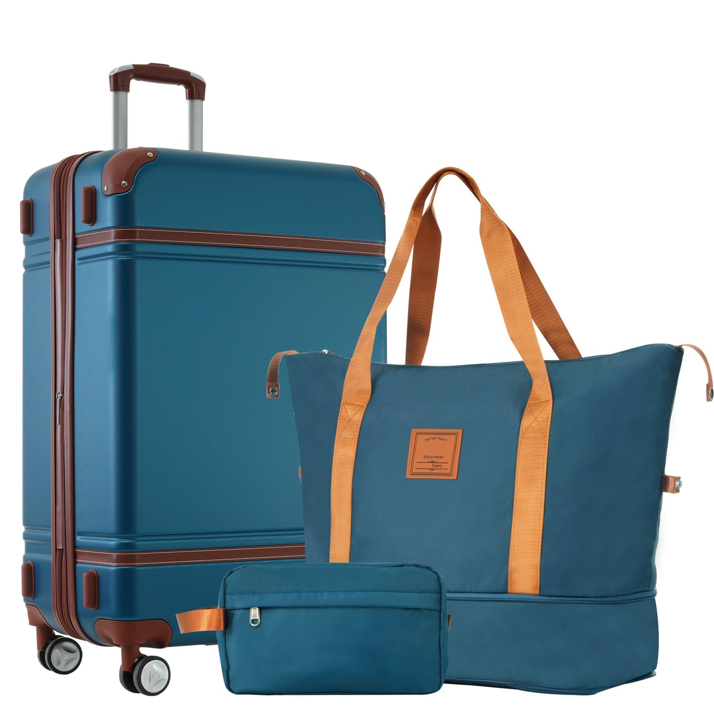 Hardshell 3-Piece Luggage Set with TSA Lock and Spinner Wheels