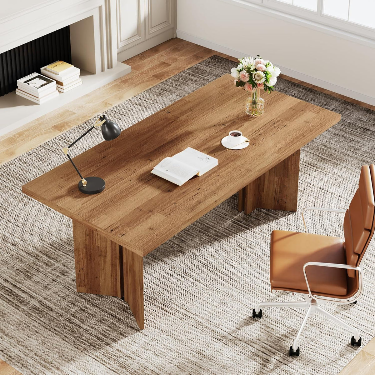 63" Farmhouse Executive Desk