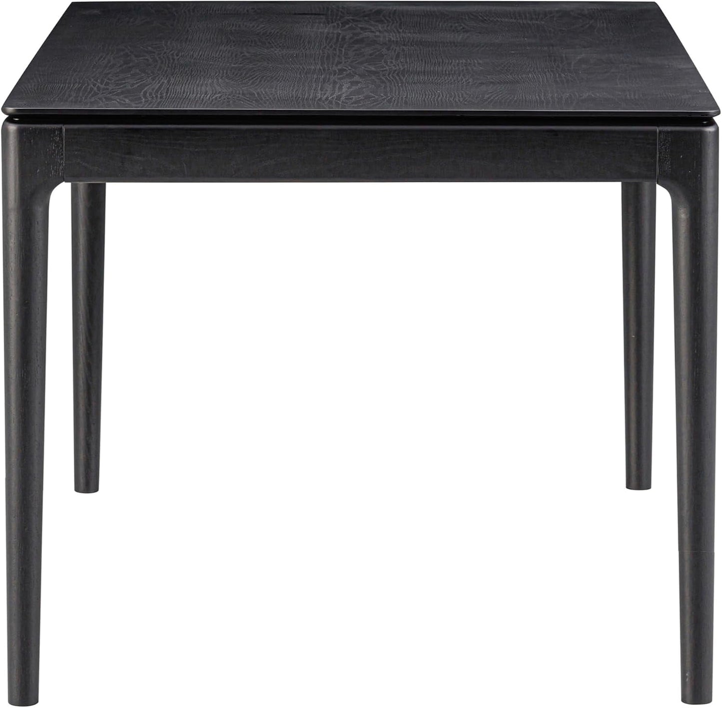 Mingle 55 Inch Modern Rectangular Dinner Table Burnt Black